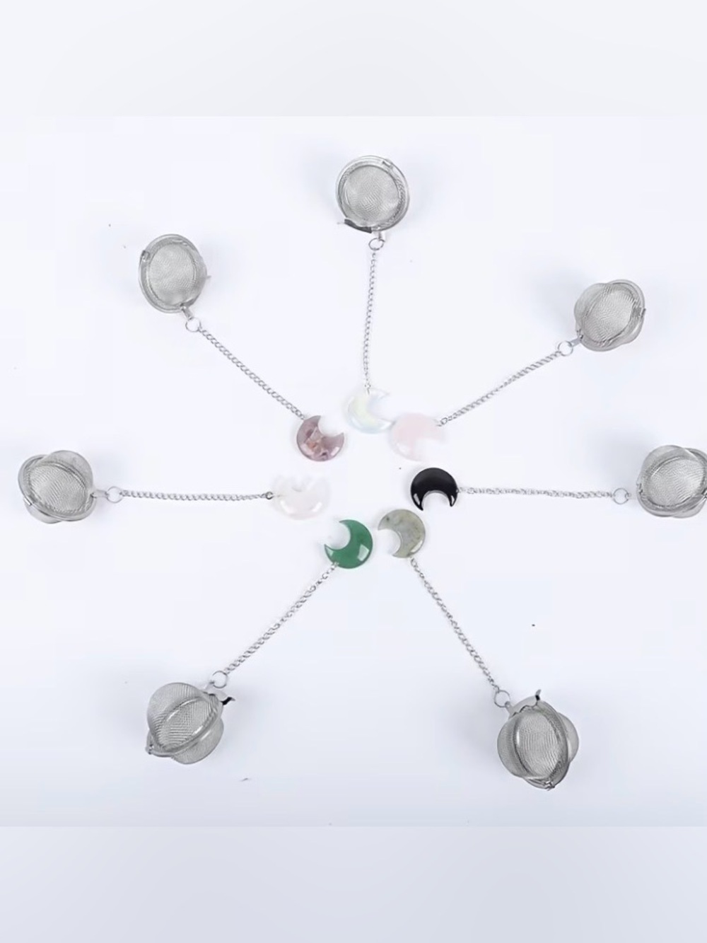 Crescent Moon Crystal Tea Infusers - Picture 2 of 2